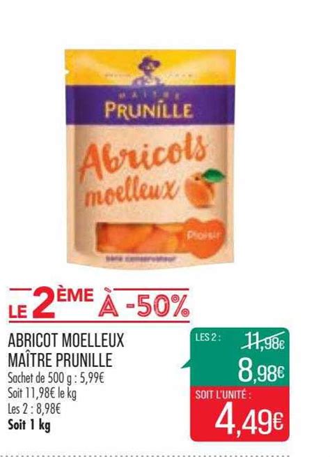 Promo Abricot Moelleux Ma Tre Prunille Chez Match Icatalogue Fr