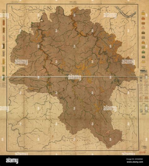 Soil Map West Virginia Boone County Sheet Stock Photo Alamy