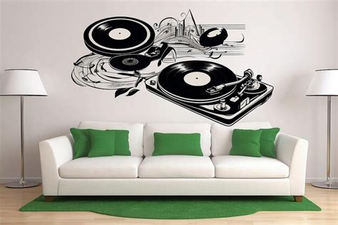 Premium Photo | Retro Vinyl Record Wall Decals