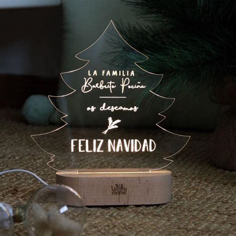 Lámpara navidad personalizada Petit Poussin