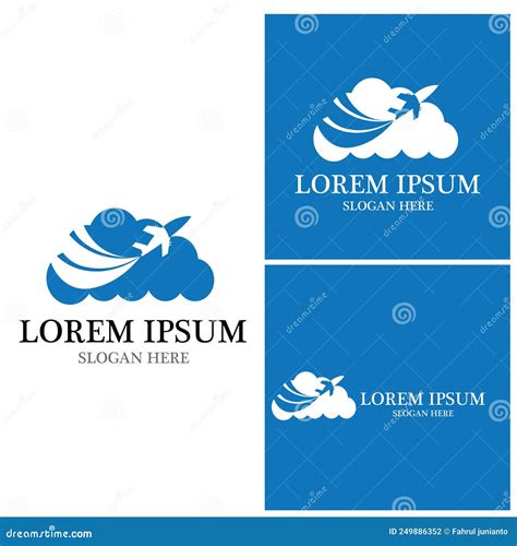 Plantilla Vectorial Del Logotipo De La Agencia De Viajes Stock De