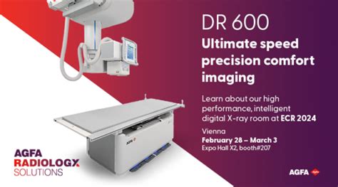 At ECR 2024 Agfa Showcases It S DR 600 Intelligent Digital X Ray Room