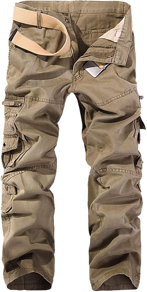 Hommes Pantalon Cargo Pantalon De Travail Style Militaire Casual