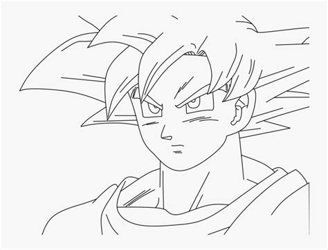 Download Collection Of Goku Super Saiyan God Drawing - Super Saiyan God Goku Drawing Face, HD ...