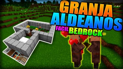 Granja De Aldeanos Muy Facil Para Minecraft Bedrock Youtube