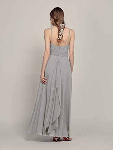 Alicepub Sleeveless Chiffon Bridesmaid Dresses Long Formal Party