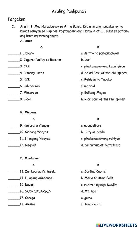 99 Info Likas Na Yaman Worksheet For Grade 2 Pdf Printable Download Images