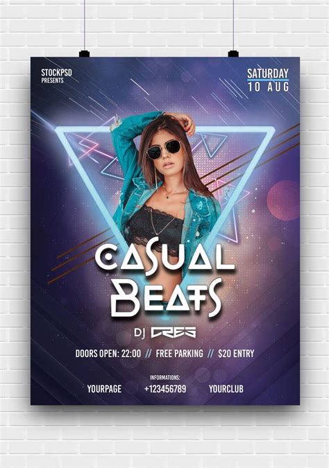 Dj Performance Free Psd Flyer Template