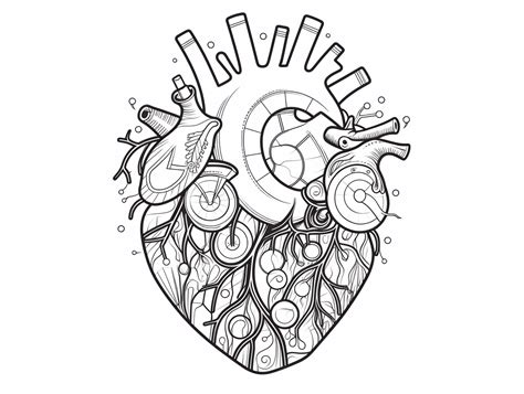 Heart Anatomy Coloring Page Coloring Page