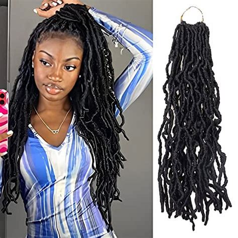 Faux Locs 14 Inch New Soft Locs Pre Looped Faux Locs Crochet Braids For Natural Butterfly Locs