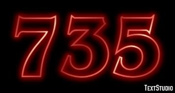 text effect  logo design number