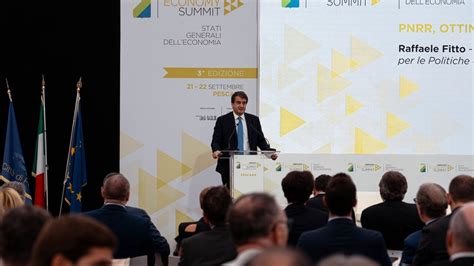 Il Ministro Fitto All Abruzzo Economy Summit Sulla Ferrovia Pescara