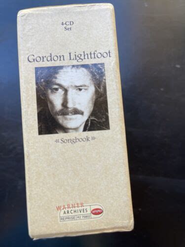 Songbook [Box Set] By Gordon Lightfoot (4-Disc CD Set) Rhino Records ...