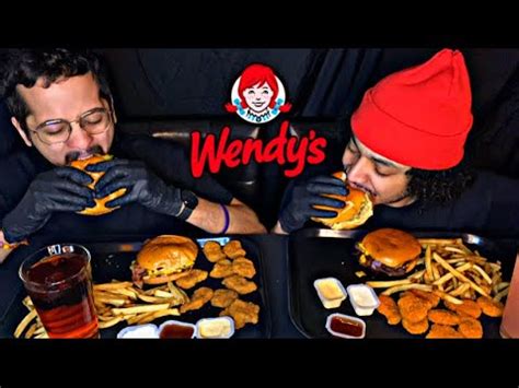 NEW Wendys Hot Honey Chicken Sandwich Mukbang Review YouTube