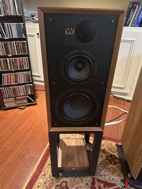 Wharfedale Linton Heritage Standmount Speakers And Matching Stands In