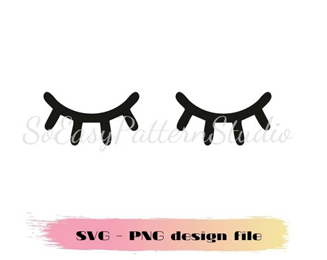 Cute eyelashes svg files for cricut eyelashes svg eyes svg cutting file ...