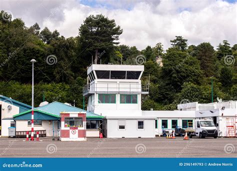 Dundee Airport Aerial View stock image. Image of control - 296149793