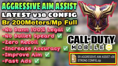 Zero Recoil Config For Cod Mobile Season 9 Auto Aim No Recoil Setup For Call Of Duty