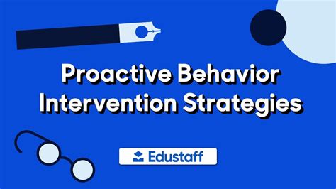 Subtalk Proactive Behavior Intervention Strategies Youtube