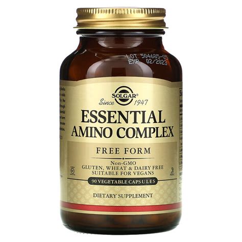 Solgar, Essential Amino Complex, 90 Vegetable Capsules - iHerb