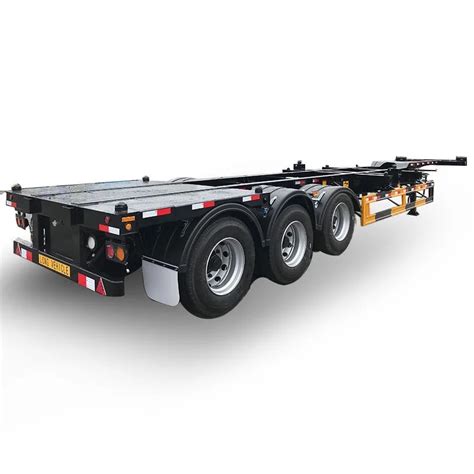 Axles Ft Flatbed Skeleton Skeletal Semi Truck Trailer Container