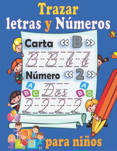 Buy Trazar letras y números para niños Libro educativo para aprender