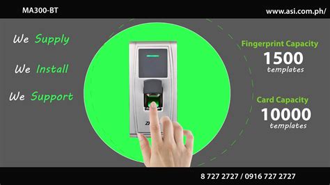 MA300 BT Zkteco Biometric Fingerprint Readers For Access Control