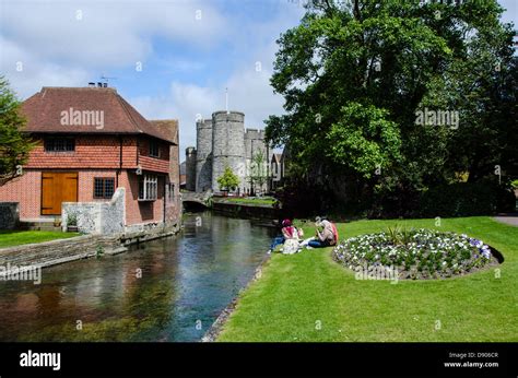 riverside view stock photo alamy