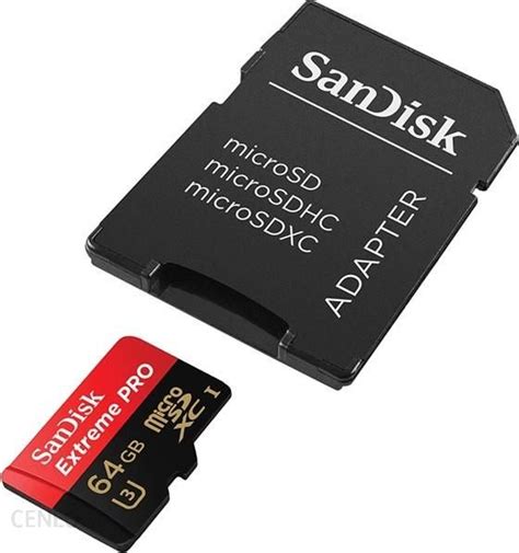 Karta Pamięci Do Aparatu Sandisk Extreme Pro Microsdxc 64gb Uhs I