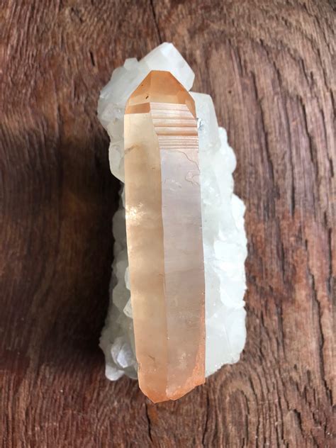 Reserved For Bdk Orange Lemurian Seed Quartz Raw Deep Striations