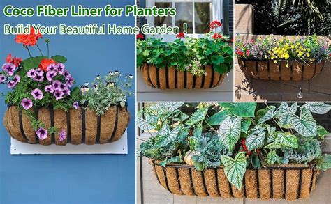 Coco Liners For Planters4 Pack 24 Inch Trough Coconut Liners For Planterswindow Box Coco