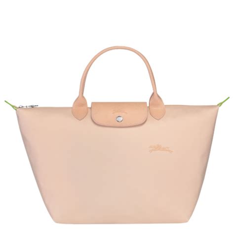 Longchamp Le Pliage Green Sac À Main M Fleurs