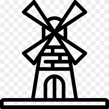 Farmerama Windmill Windpump Watermill Afrikaans Windmill Monochrome