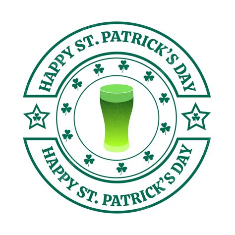 St Patricks Day Vector Png Images Happy St Patricks Day Circle Badge