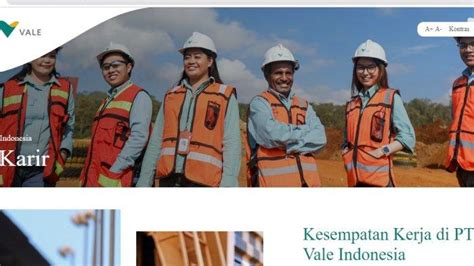 Segera Daftar Lowongan Kerja PT Vale Indonesia Dibuka Untuk Lulusan D3