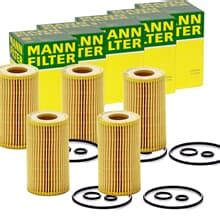 5x MANN FILTER HU 7010 z ÖLFILTER MIT DICHTUNG FILTEREINSATZ 5 STÜCK