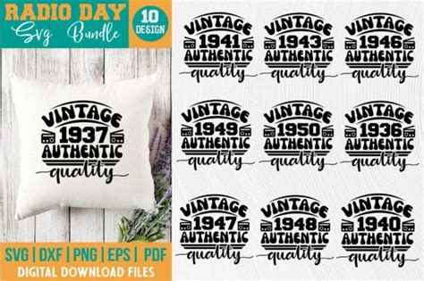 Radio Day Svg Bundle Graphic By Belysvgbundlefiles Creative Fabrica