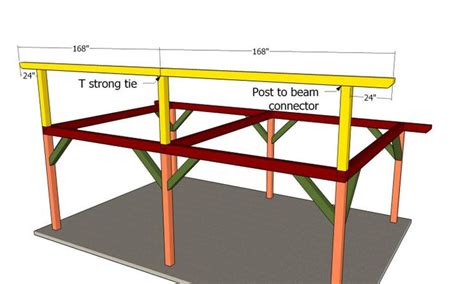 16x24 Pavilion With Lean To Roof Plans Myoutdoorplans Free