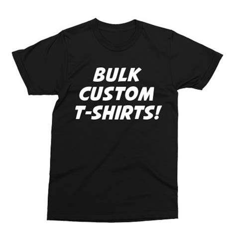 Custom Tshirts Bulk Wholesale Free Shipping Single Ink Etsy