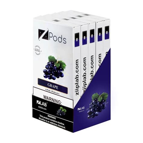 Ziip Grape 4 Pods Ziip Pods In Stock Compatible Juul Low Price