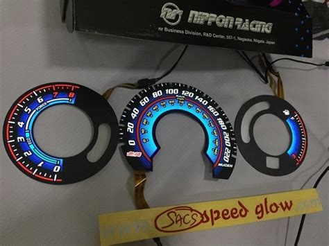 Jual Panel Speedometer Custom Real Indiglow Mugen Hybrid New Jazz Di