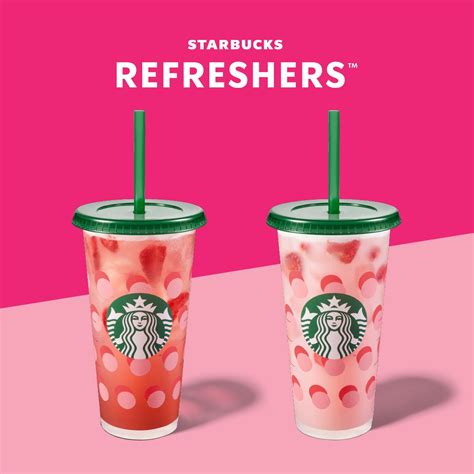 Starbucks Refresher Strawberry Reusable Cold Cup Furniture Home