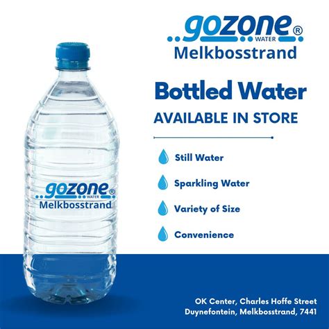 bottled water   gozone water melkbosstrand