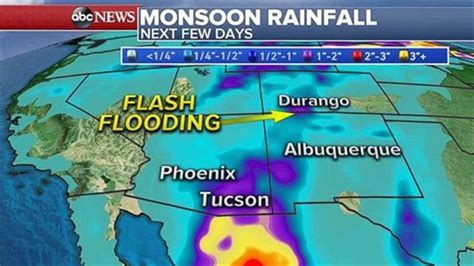 Monsoons In The Southwest Storms In The Midwest As Temperatures Begin