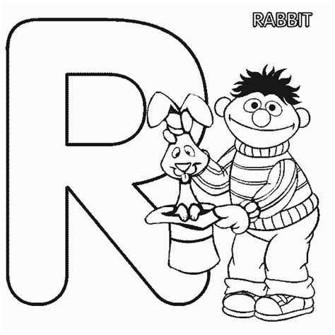 Sesame Street Coloring Pages Alphabet - Coloring Home