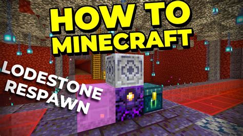 How To Make A Lodestone And Respawn Anchor How To Minecraft Youtube