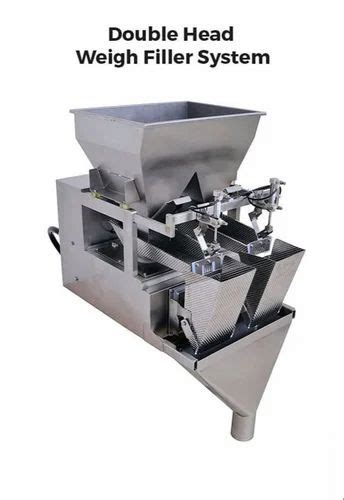 Semi Manual With Weighing Filler Double Head Machine At Rs