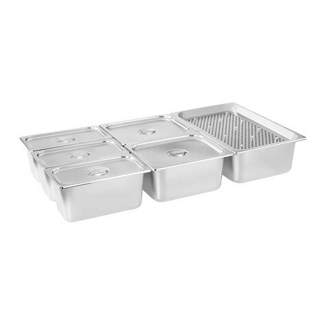 Bain Marie Bacs Gn Avec Compartiment Pour Viande Et Robinet De