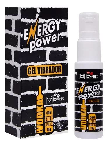 Gel Vibrador Energy Power Vodka E Energético g Hot Flowers MercadoLivre