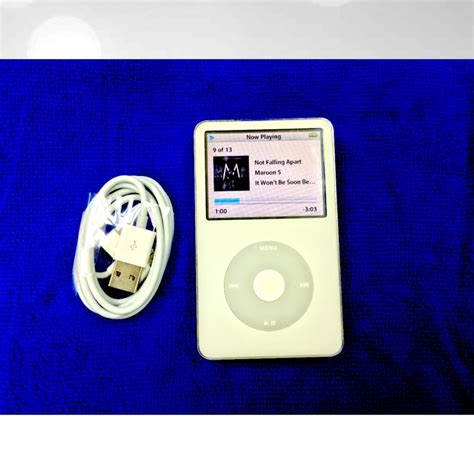 Apple Ipod Classic 5th Generation White 60 Gb White Usb Data Sync Charge Charger Cable Cord